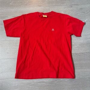 A Bathing Ape BAPE AAPE shark t-shirt Red size L washed but never worn